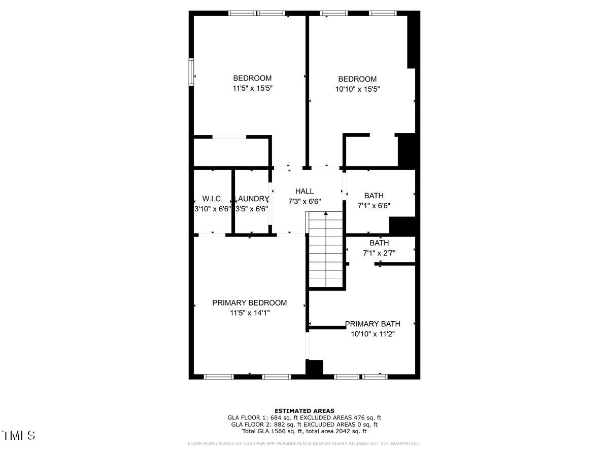 5945 Four Townes Lane Raleigh, NC 27616 - Photo 22 of 22 2nd_floor_5945_four_towne_lane_raleigh_w