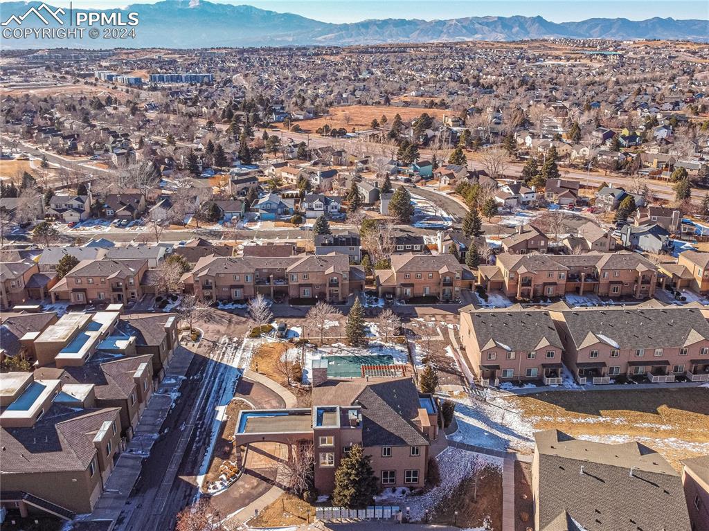 4775 Kerry Lynn View, Unit 101 Colorado Springs, CO 80922 - Photo 32 of 36 an aerial view of a residential houses with outdoor space