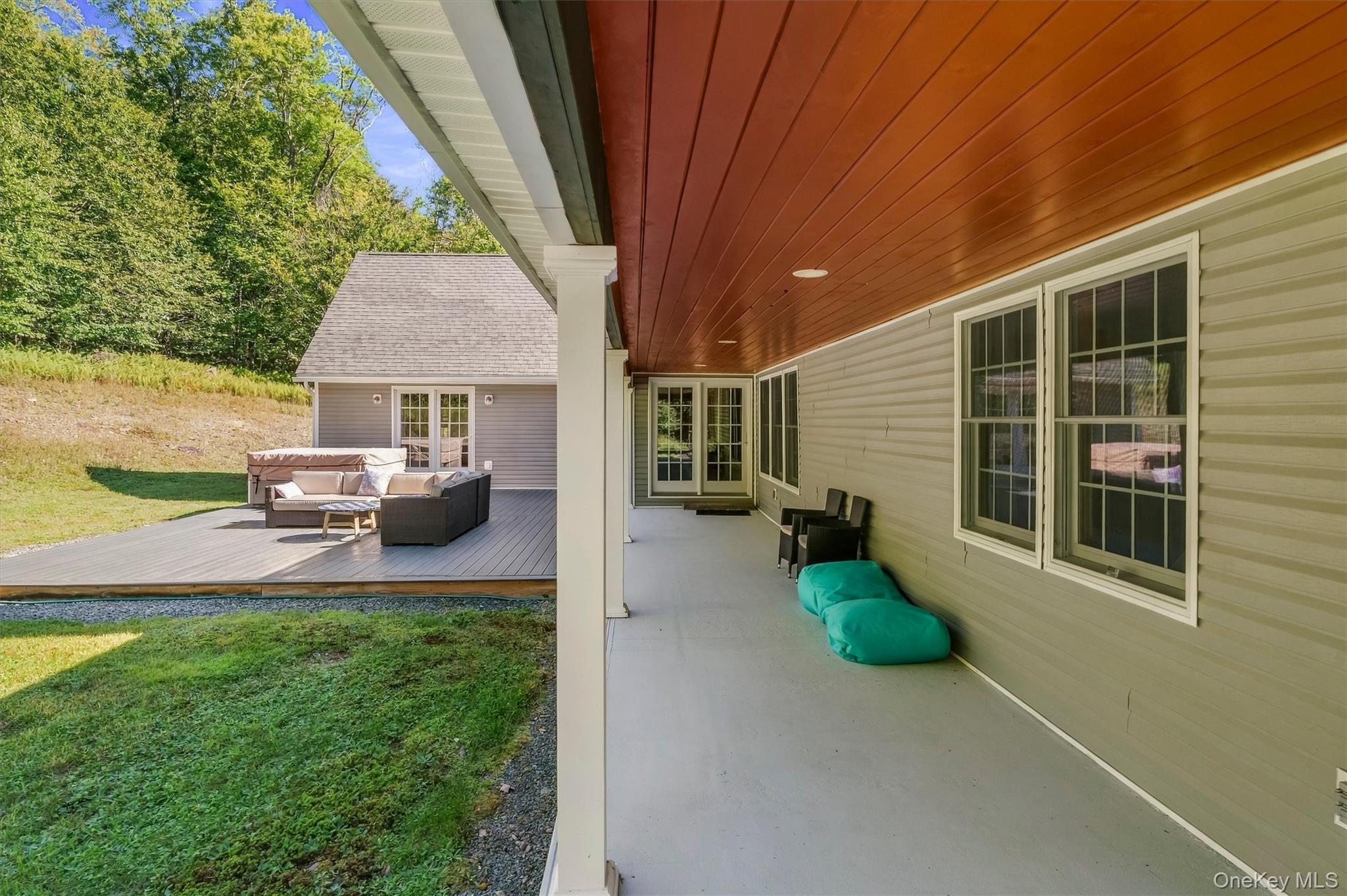 705 Swamp Pond Road Narrowsburg, NY 12764 - Photo 31 of 49 back portion of wrap deck