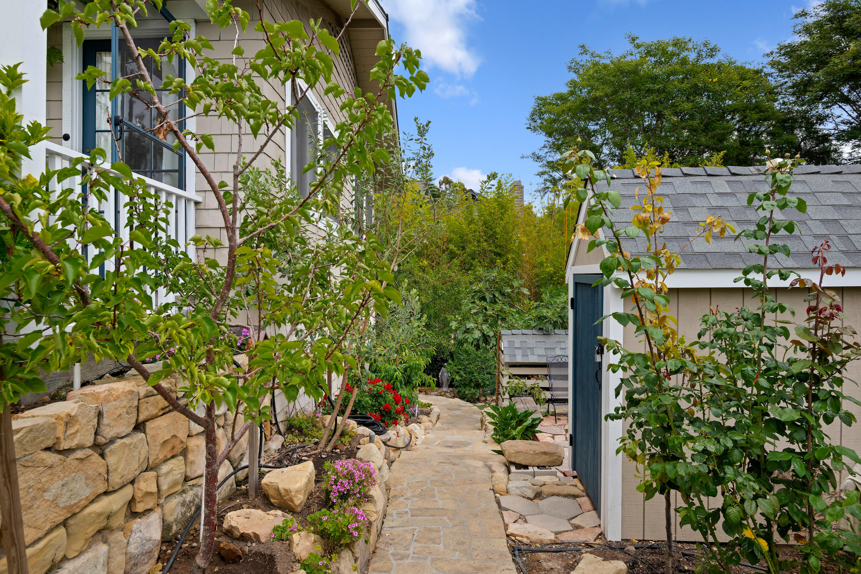 512 East Islay Street Santa Barbara, CA 93101 - Photo 19 of 25 a backyard of a house with lots of green space
