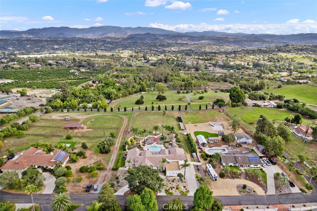 3950 Concordia Lane Fallbrook, CA 92028 - Photo 38 of 51 an aerial view of residential houses with outdoor space and mountain view