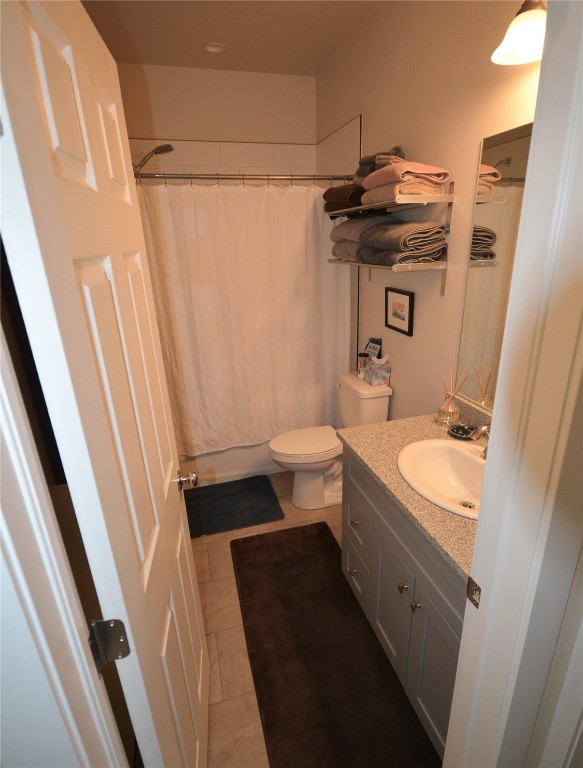13 Haymaker Street Silverthorne, CO 80498 - Photo 16 of 21 a bathroom with a granite countertop sink toilet and shower