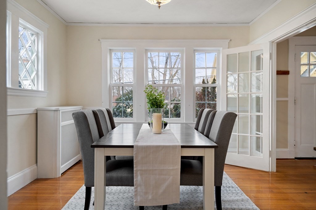 22 Ardmore Road Newton, MA 02465 - Photo 6 of 18 a view of a dining room with furniture window and wooden floor