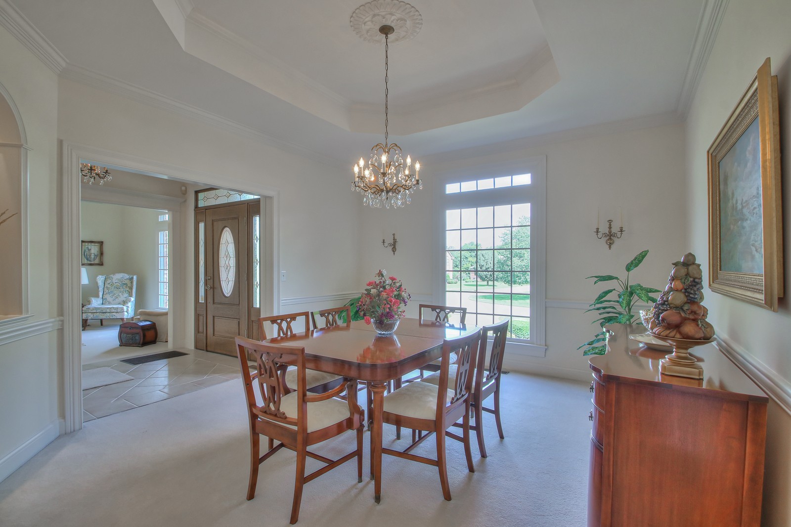521 Robards Circle Old Hickory, TN 37138 - Photo 19 of 50 a dining room with furniture potted plants and wooden floor