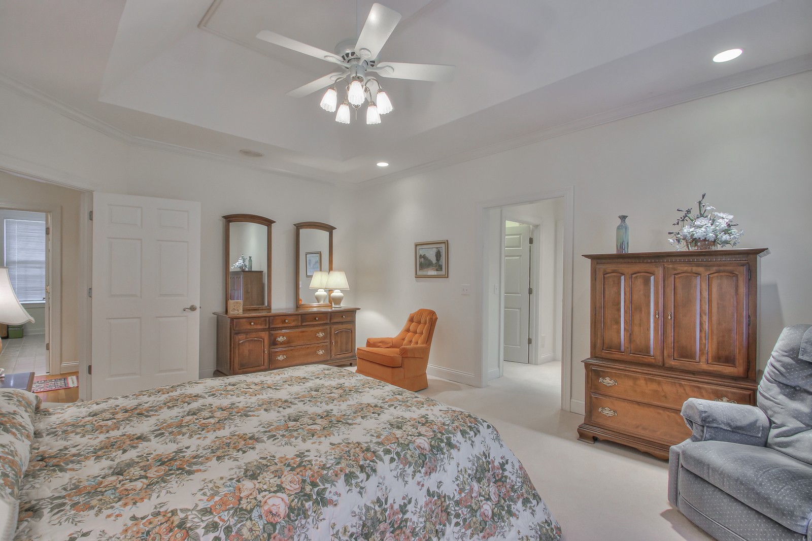 521 Robards Circle Old Hickory, TN 37138 - Photo 36 of 50 a spacious bedroom with a bed and dresser with mirror