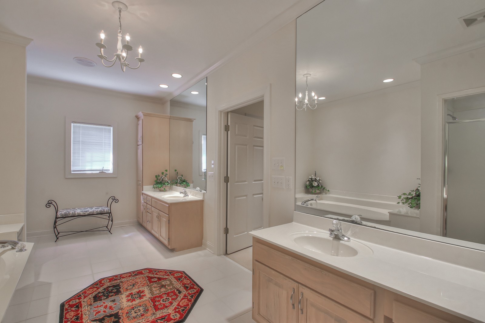 521 Robards Circle Old Hickory, TN 37138 - Photo 39 of 50 a spacious bathroom with a sink a large mirror and shower