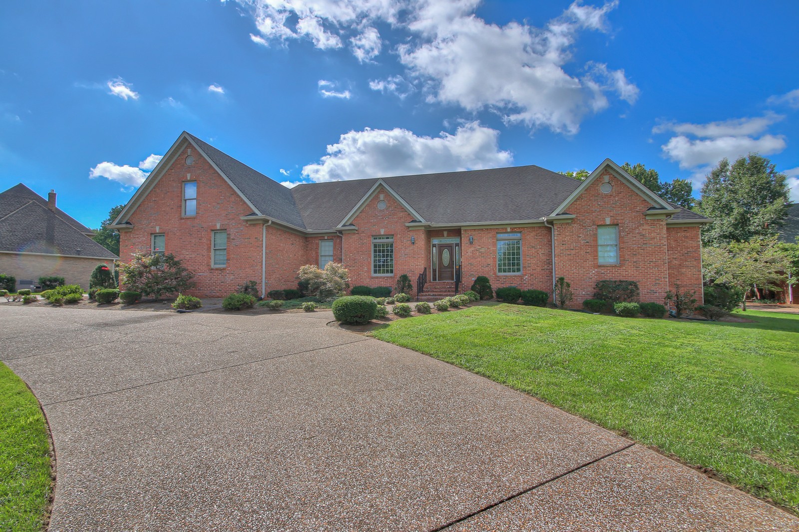 521 Robards Circle Old Hickory, TN 37138 - Photo 5 of 50 a front view of a house with a yard and garage