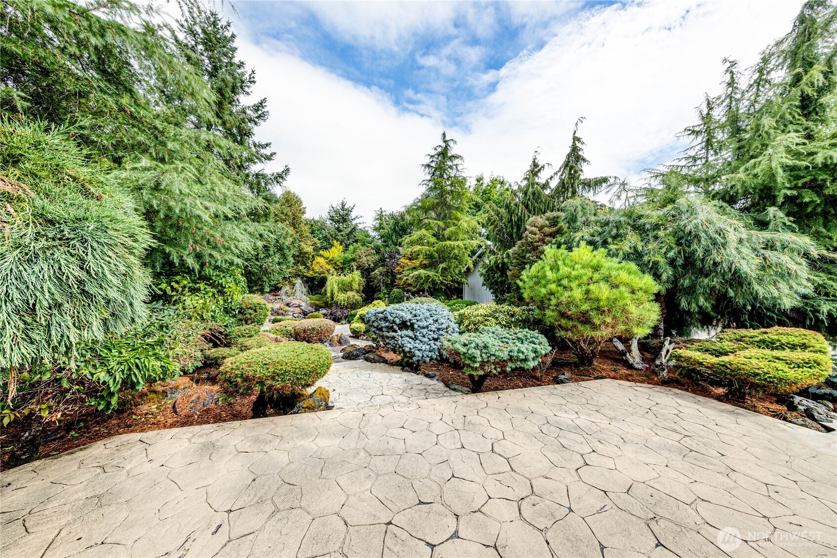 62 Johnson Road Port Angeles, WA 98363 - Photo 29 of 38 a view of a garden with potted plants