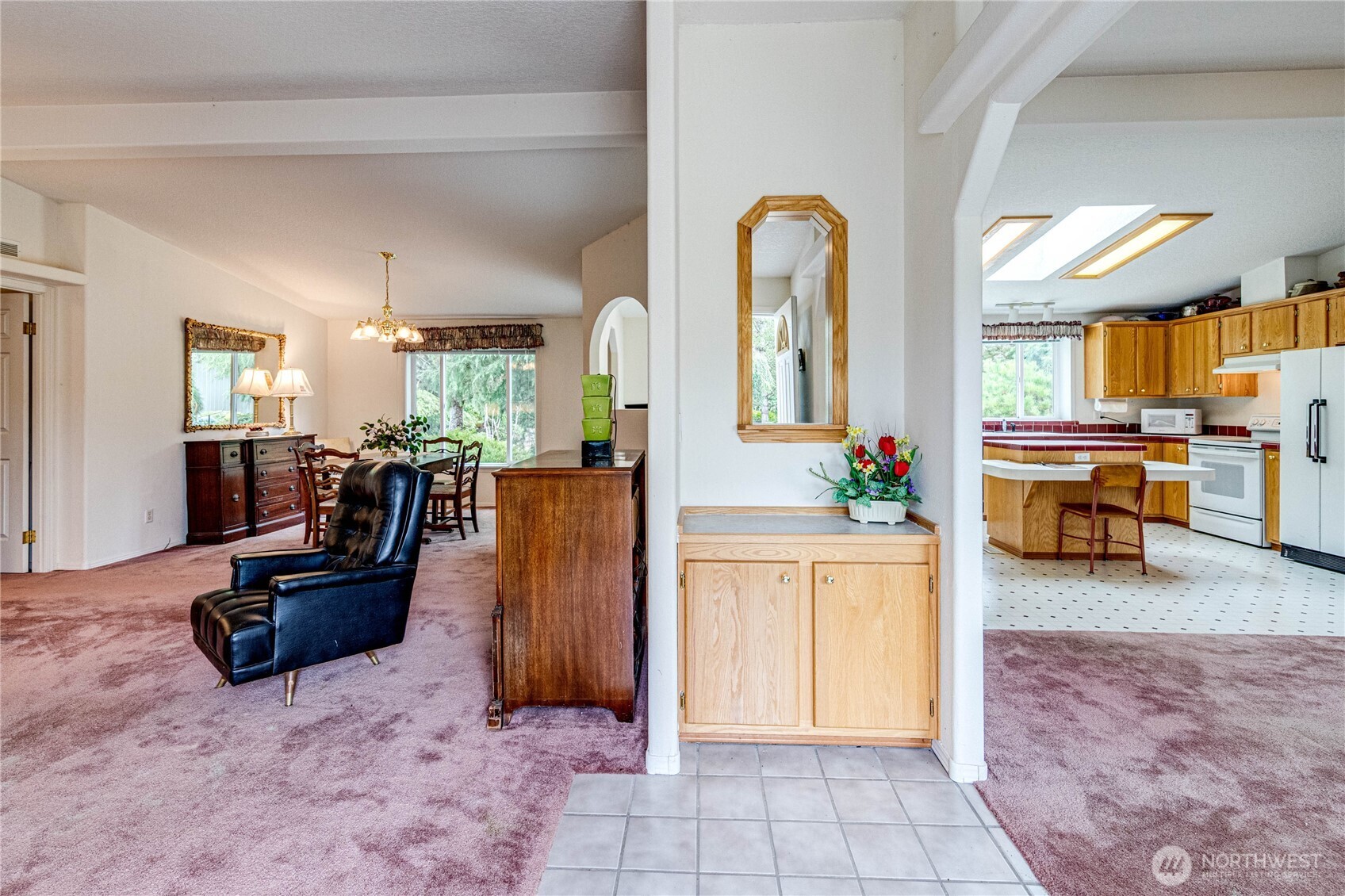 62 Johnson Road Port Angeles, WA 98363 - Photo 4 of 38 a living room with furniture and a fireplace
