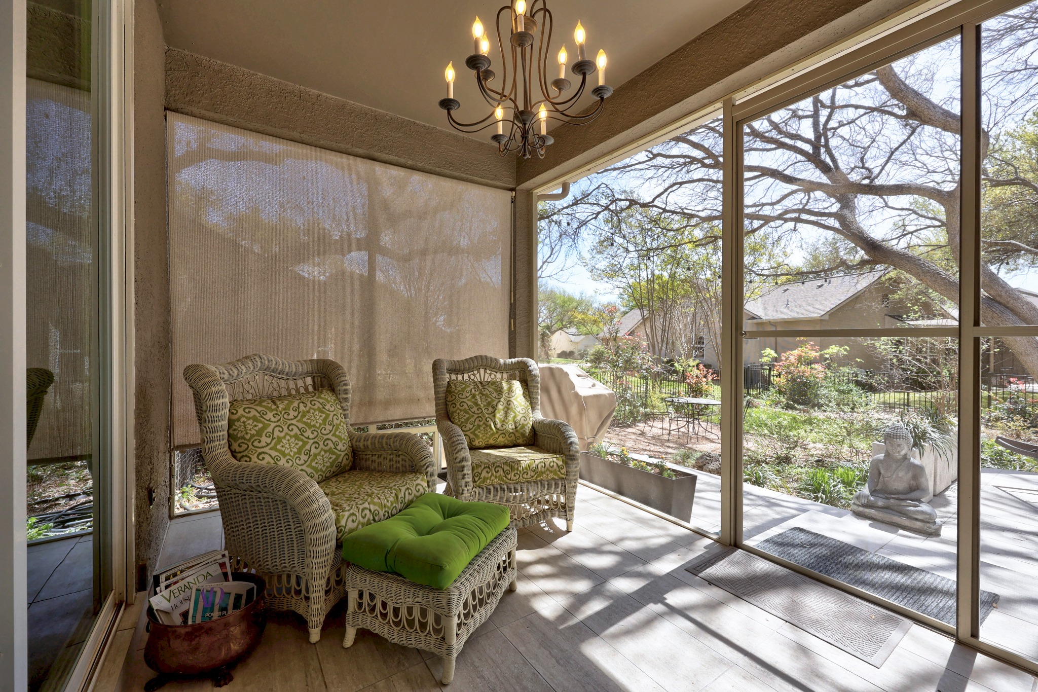 168 Dan Moody Trail Georgetown, TX 78633 - Photo 35 of 40 a living room with furniture and a chandelier