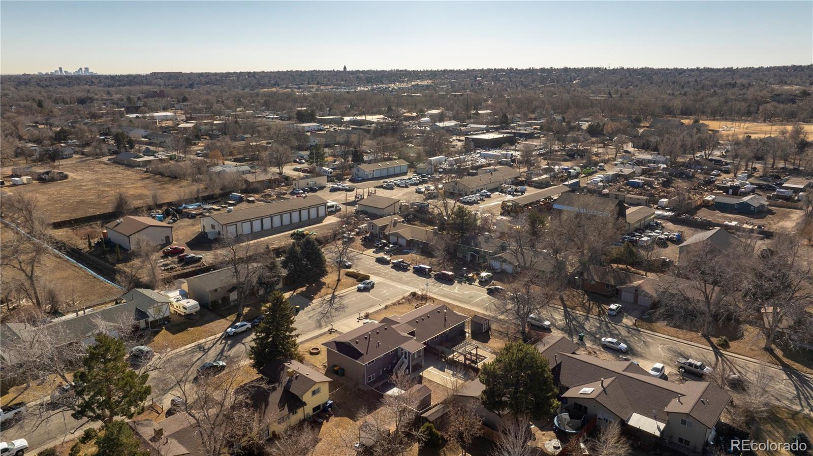 4615 Quail Street Wheat Ridge, CO 80033 - Photo 27 of 29 an aerial view of residential houses with city view