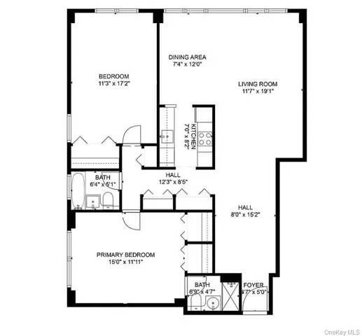 $3,500 | 61-20 Grand Central Parkway, Unit A1406 | Forest Hills