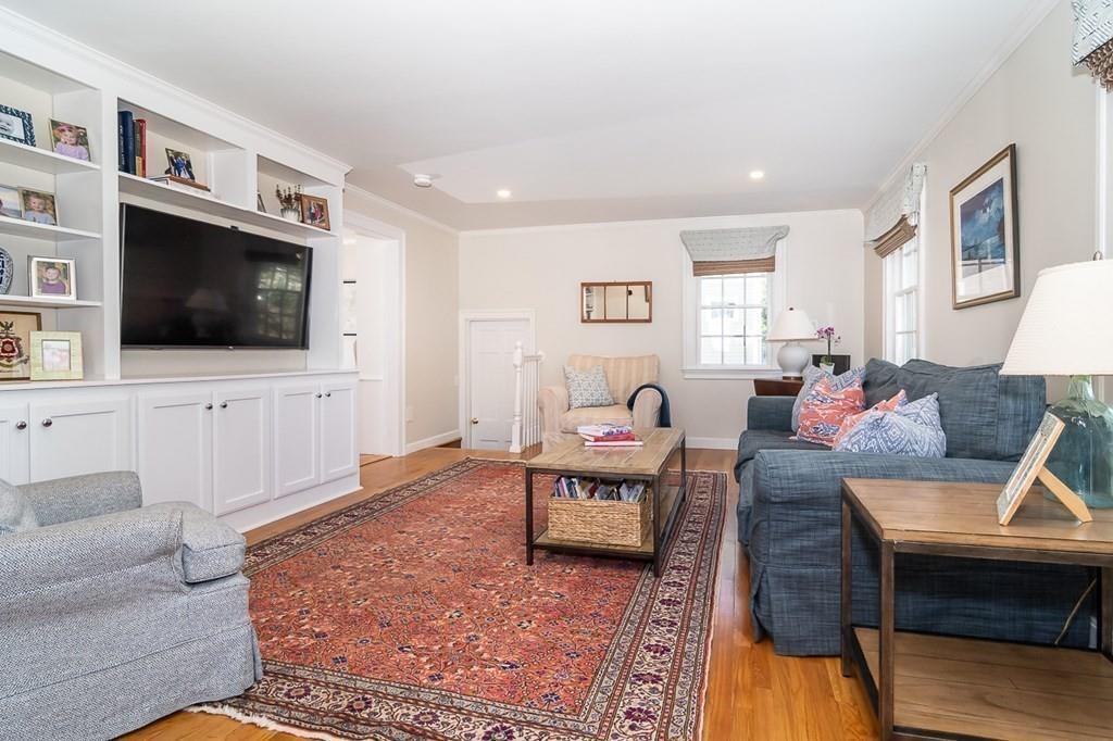 12 Pine Plain Road Wellesley, MA 02481 - Photo 7 of 30 a living room with furniture and a flat screen tv
