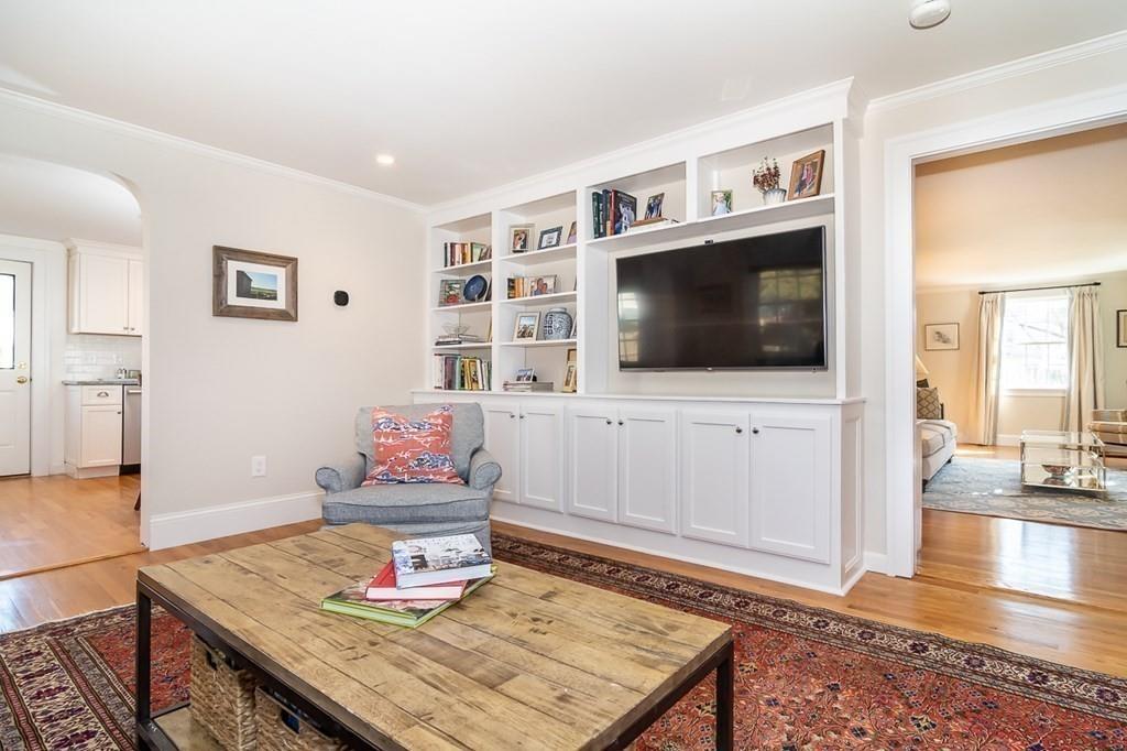 12 Pine Plain Road Wellesley, MA 02481 - Photo 9 of 30 a living room with furniture and a flat screen tv