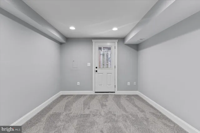 a view of an empty room