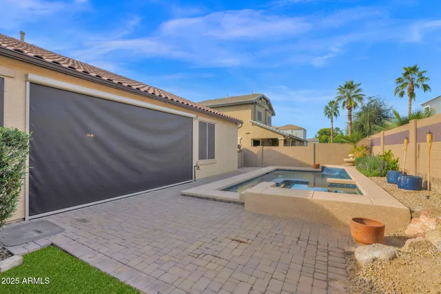 a house with trees in front of it