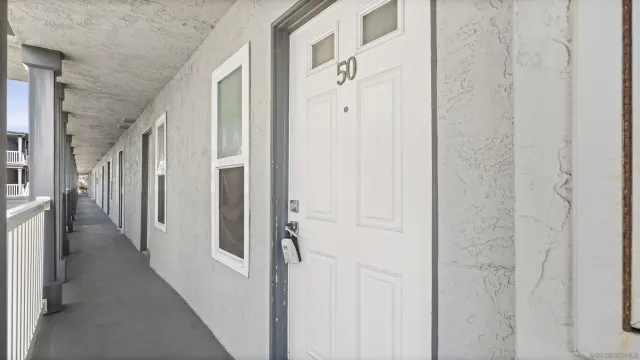 a view of a hallway with a elevator