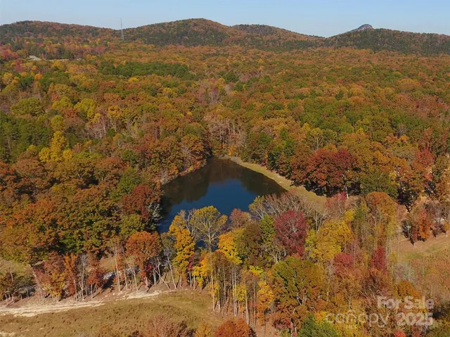 a view of lake and mountain