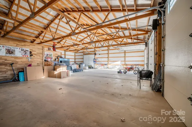 a view of a room with storage space