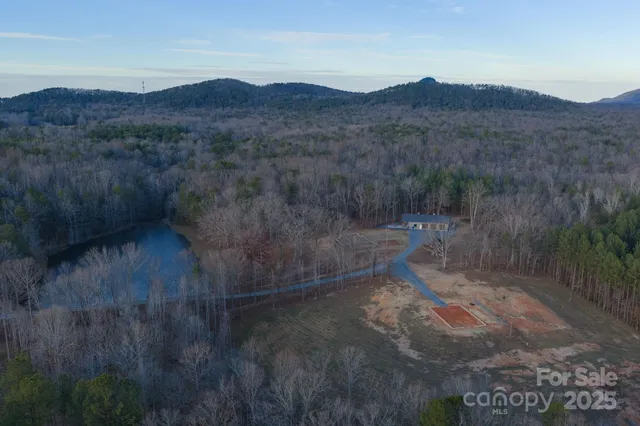 a view of mountains in the distance
