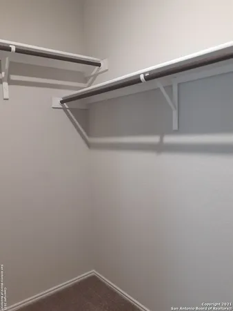 a close up view of racks on the wall