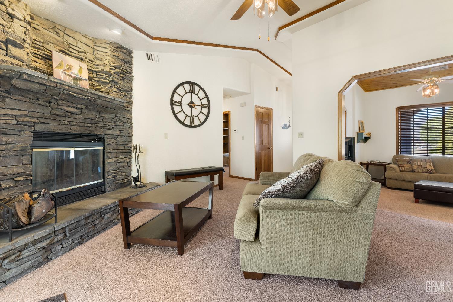 Undisclosed Address Tehachapi, CA 93561 - Photo 6 of 37 a living room with furniture and a fireplace