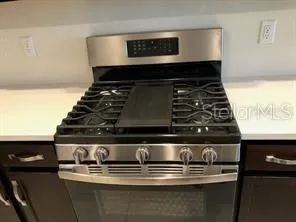 a close view of stove top oven
