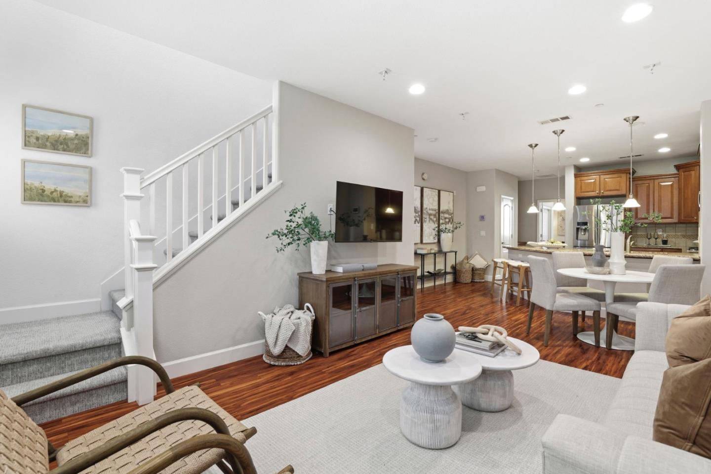 1701 Shore Place, Unit 5 Santa Clara, CA 95054 - Photo 5 of 32 a living room with furniture and a flat screen tv