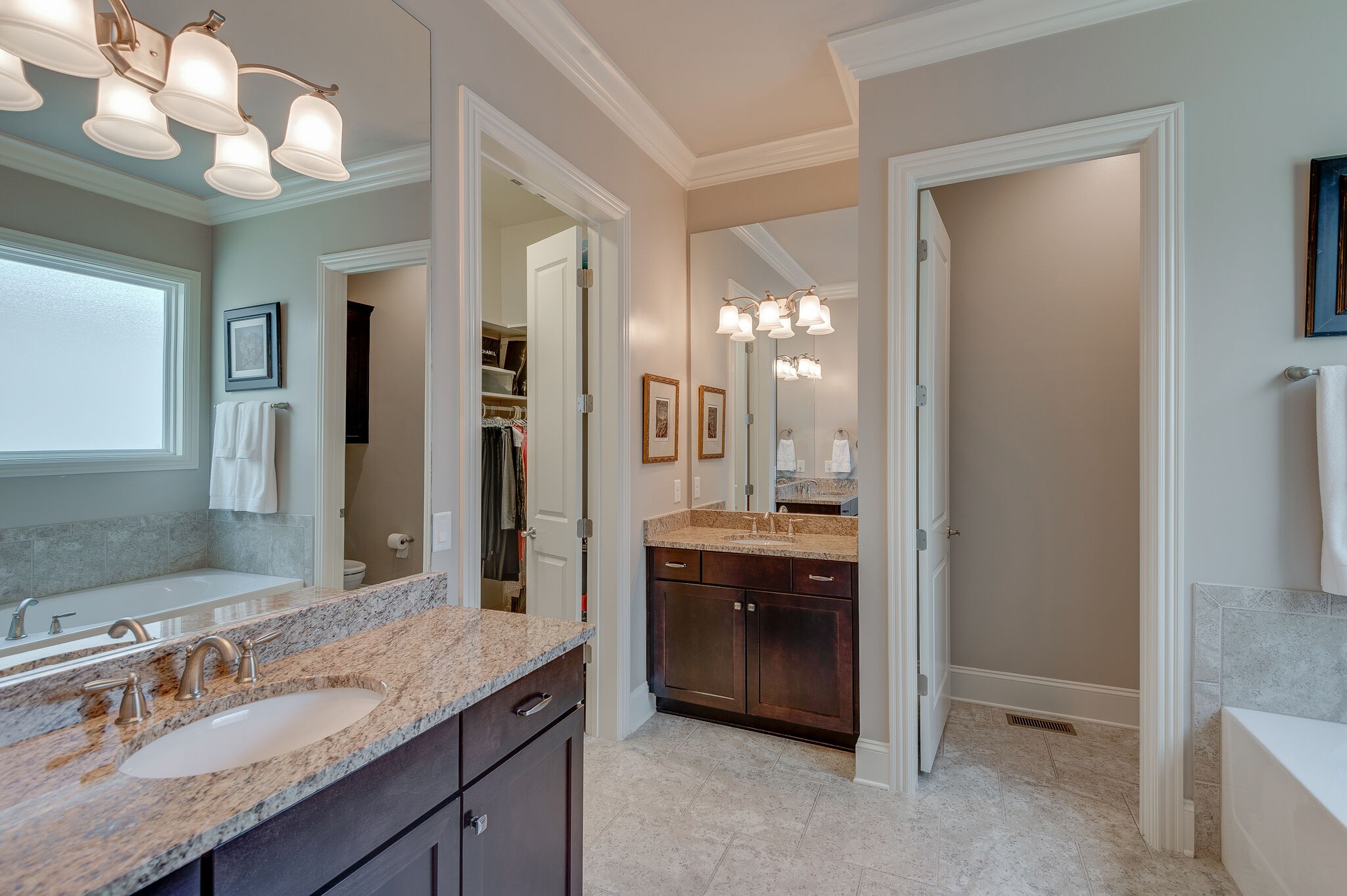 324 Fitzgerald Street Franklin, TN 37064 - Photo 21 of 39 a bathroom with a granite countertop sink and a mirror