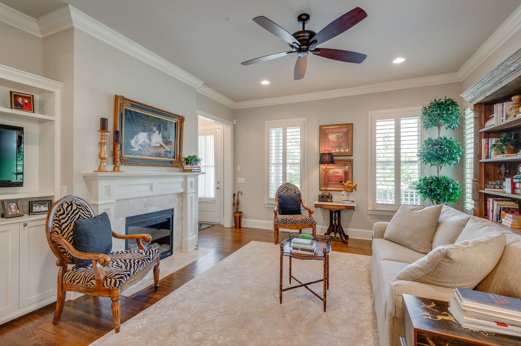 324 Fitzgerald Street Franklin, TN 37064 - Photo 7 of 39 a living room with furniture a fireplace and a window