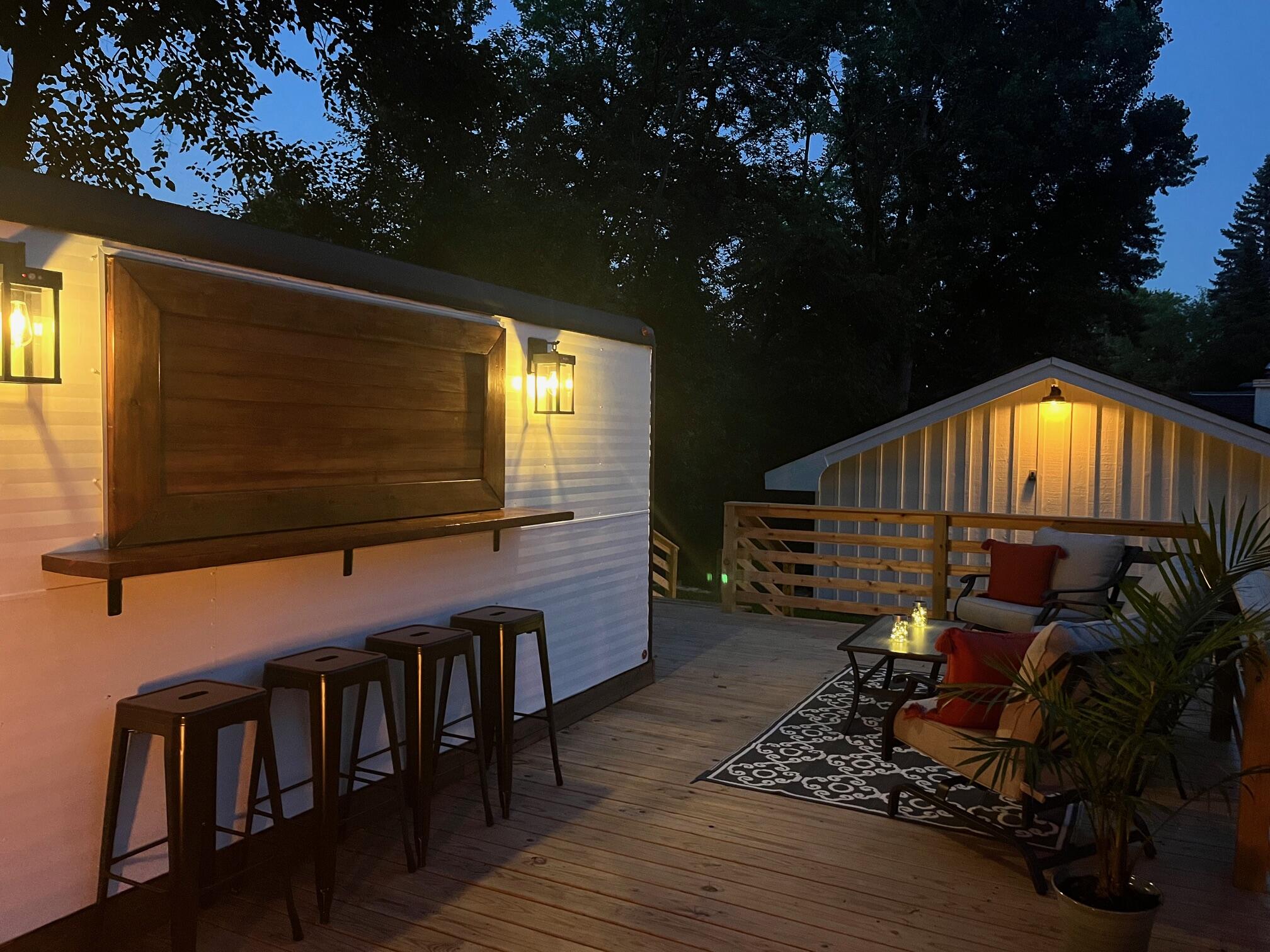 N3193 Nymph Road Geneva, WI 53147 - Photo 54 of 65 Out Door Bar With 400 sq ft deck