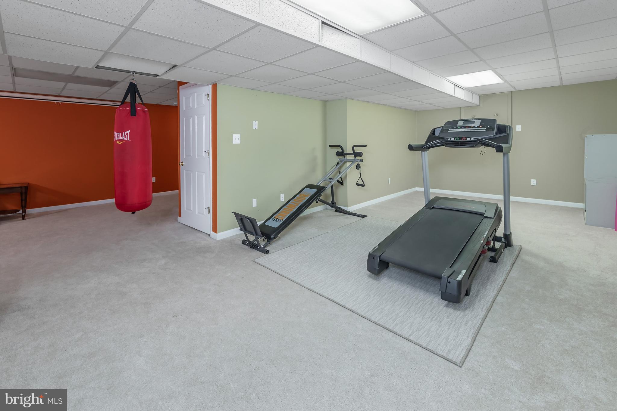 9 Columbia Drive Marlton, NJ 08053 - Photo 34 of 47 Finished Basement with Exercise Area