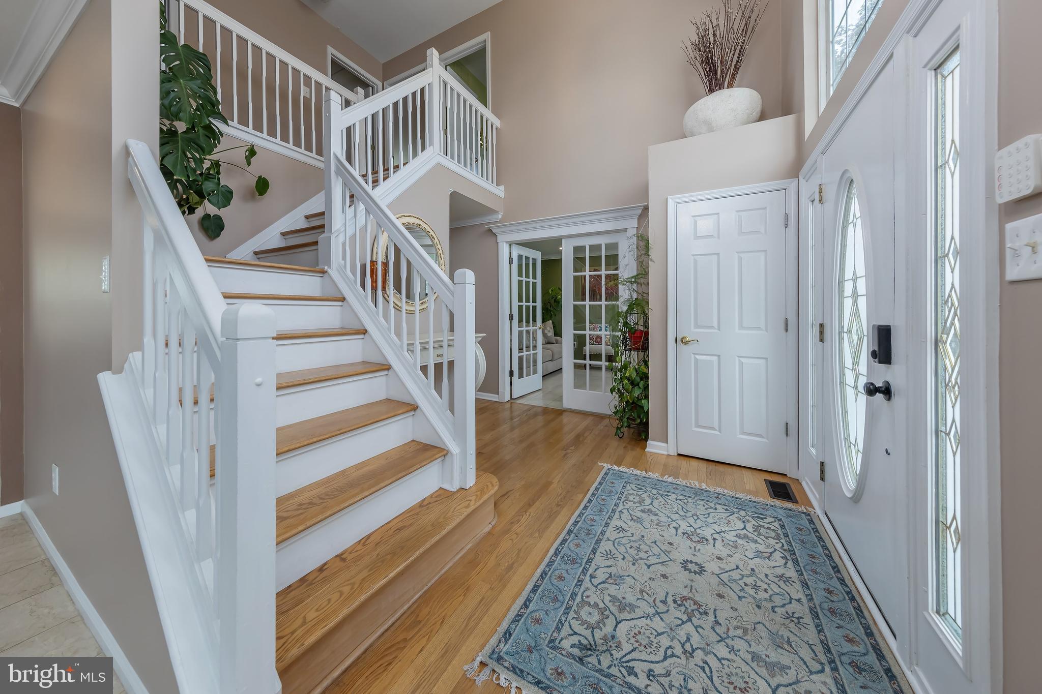 9 Columbia Drive Marlton, NJ 08053 - Photo 7 of 47 Foyer with French Doors to Living Room