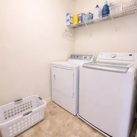 a view of a room with an empty space