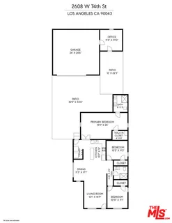 $5,600 | 2608 West 74th Street, Los Angeles, CA 90043