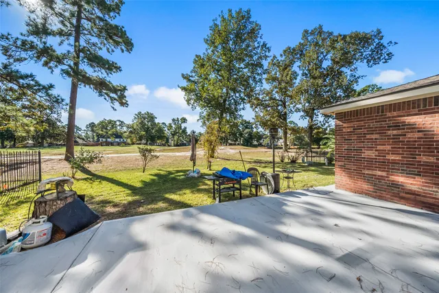 a view of a park with slide