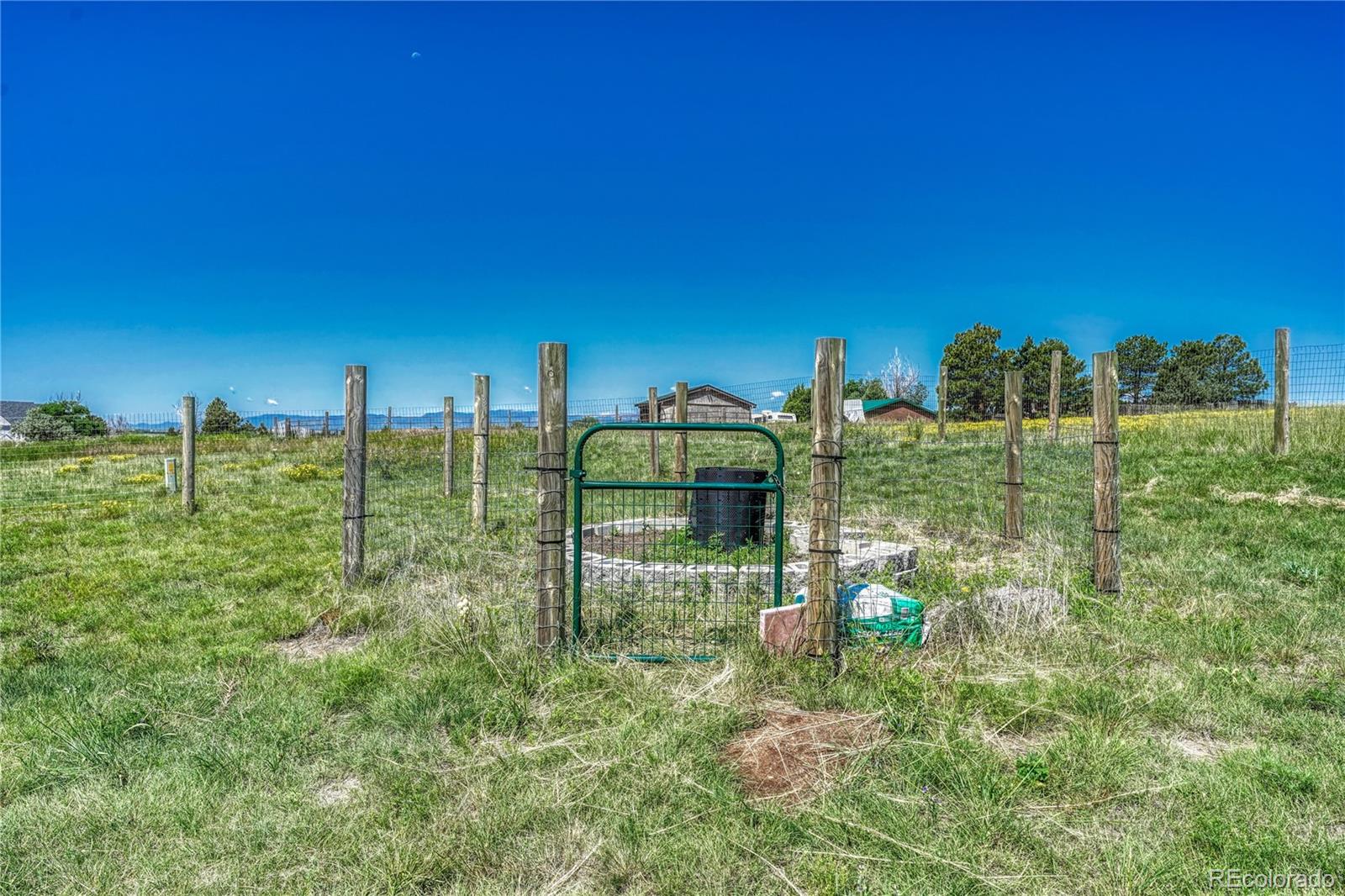 17355 Wagon Train Loop Peyton, CO 80831 - Photo 37 of 48 a view of a garden