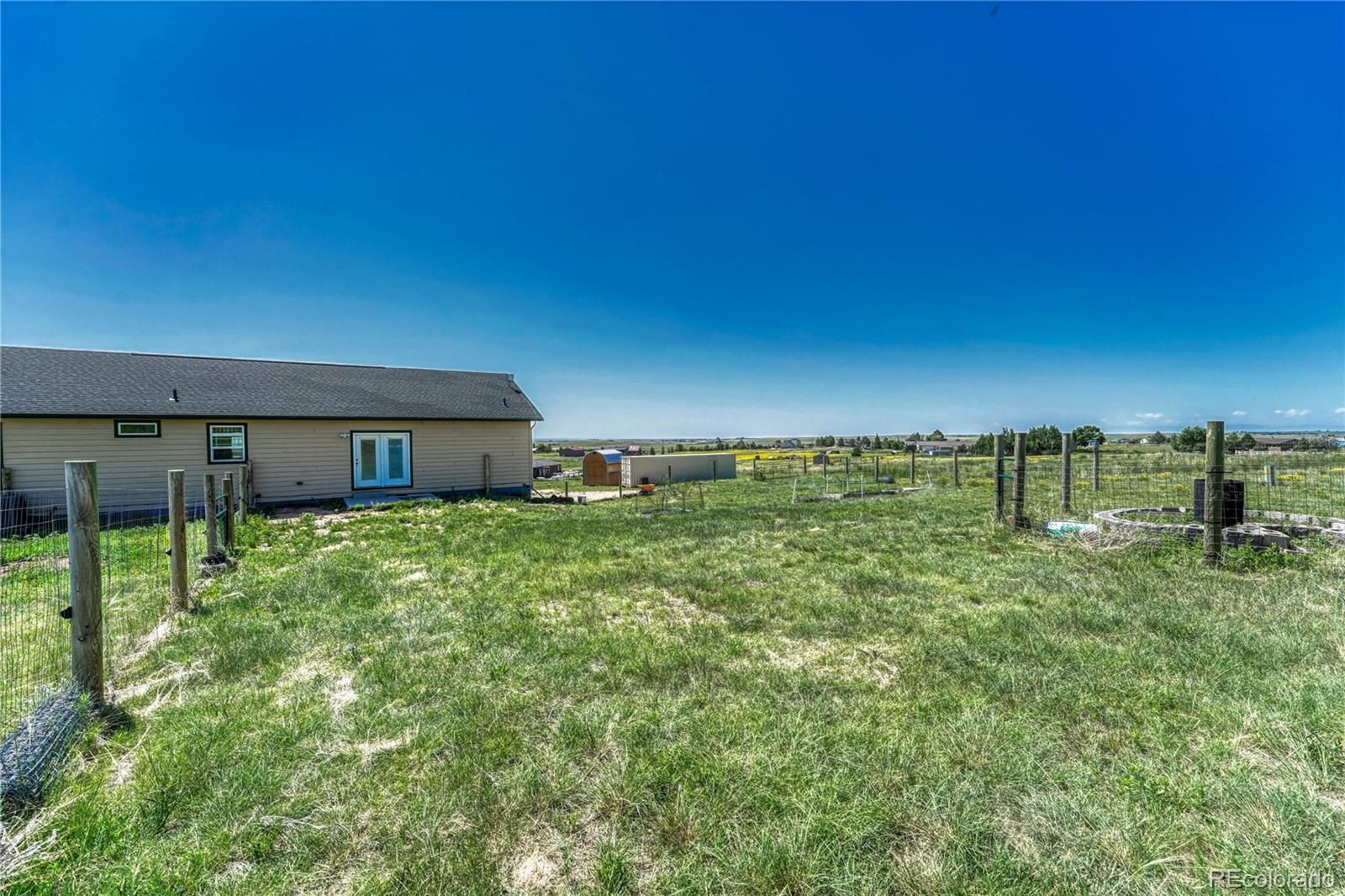 17355 Wagon Train Loop Peyton, CO 80831 - Photo 41 of 48 a view of a house with a yard