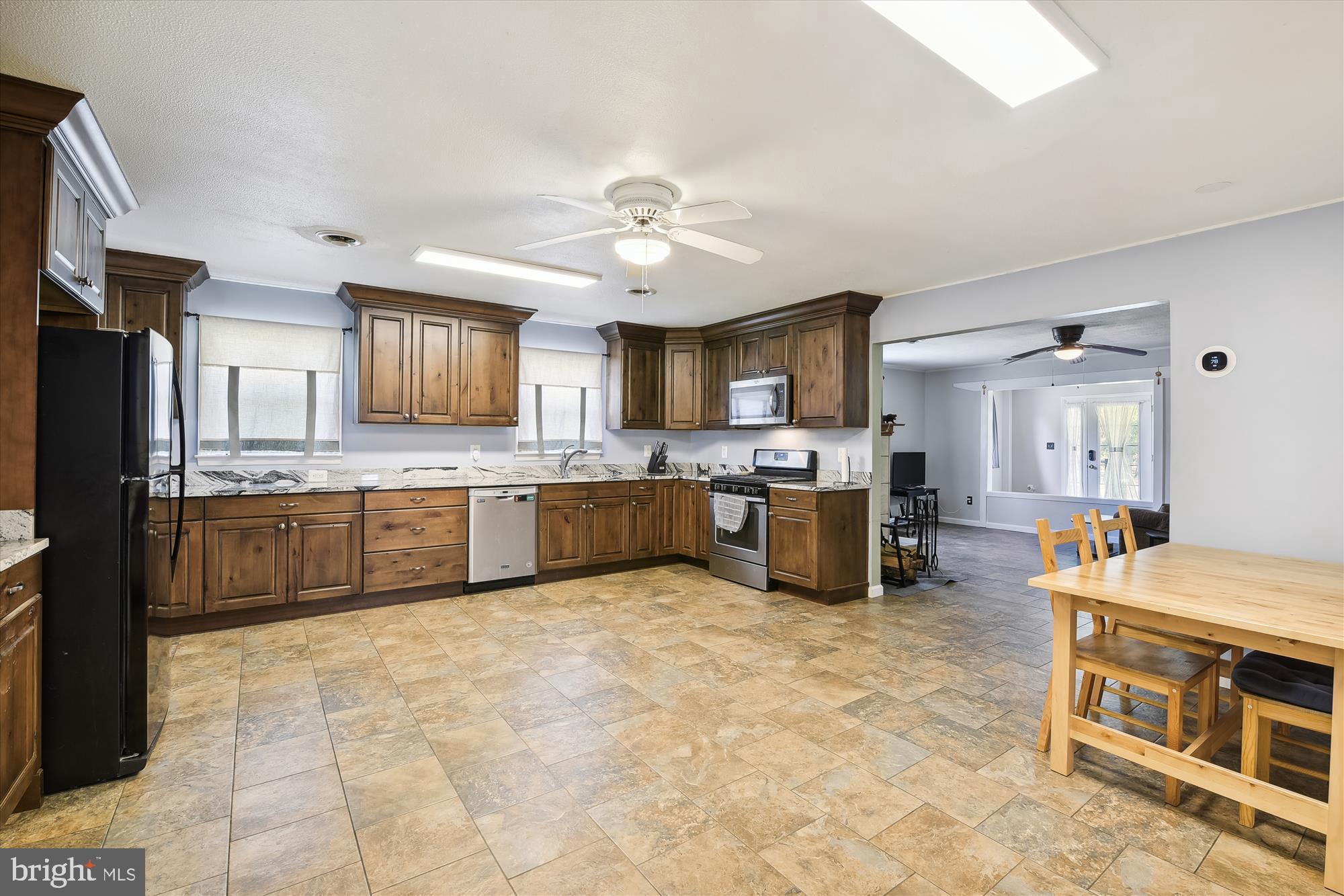 Updated, country kitchen