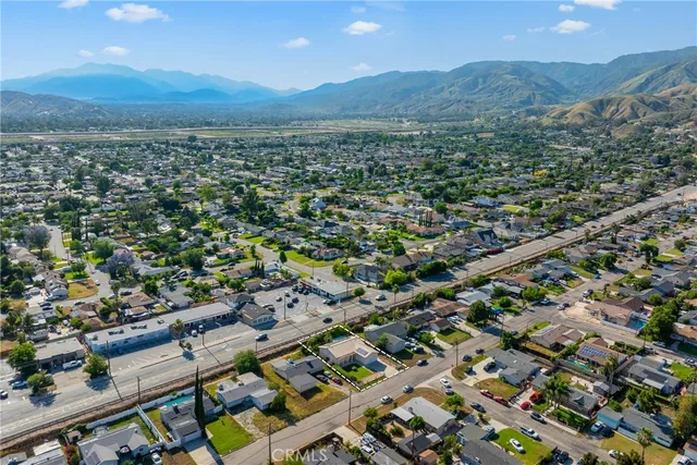 an aerial view of a city