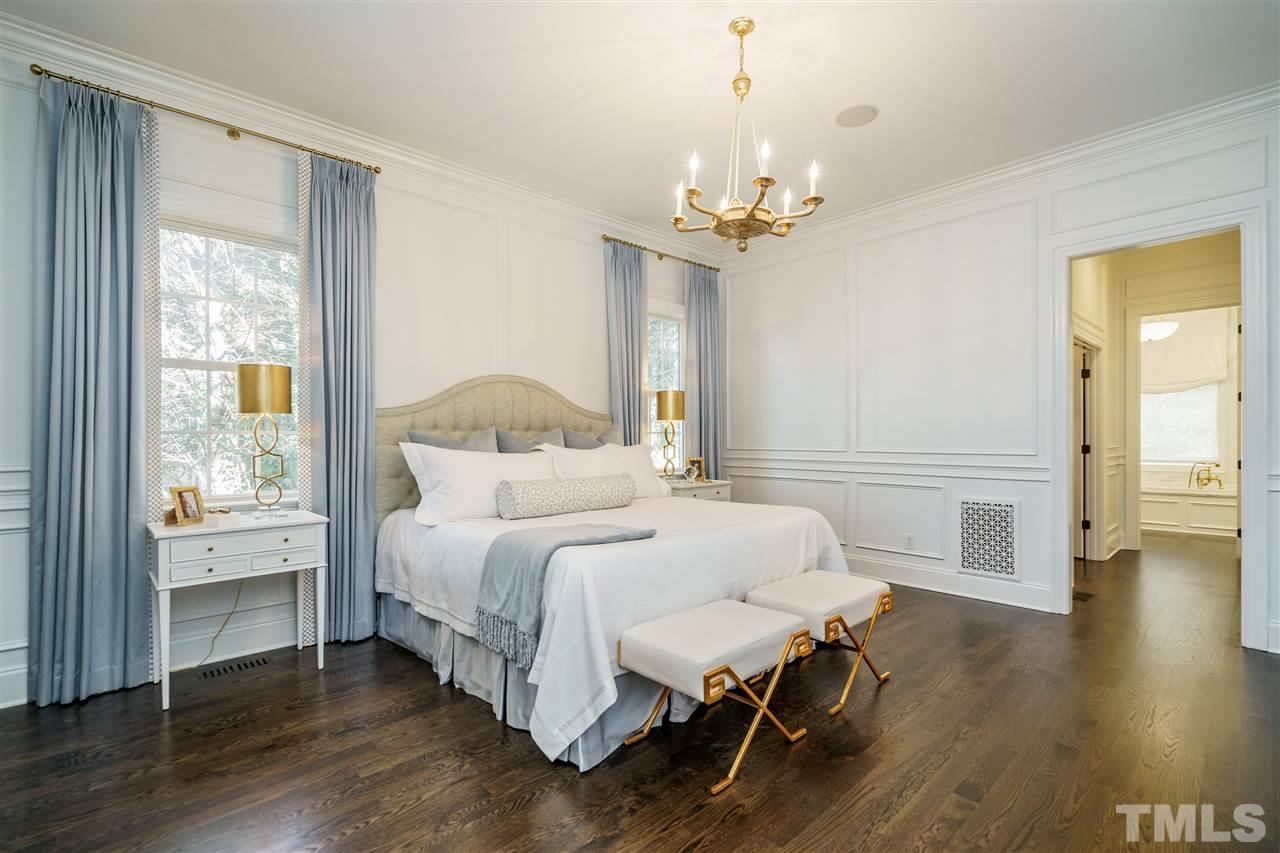 1530 Brooks Avenue Raleigh, NC 27607 - Photo 17 of 30 Beautiful and spacious master bedroom! Note the hardwood floors and custom millwork!