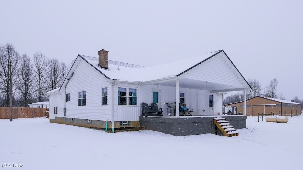 10622 Reynolds Road West Farmington, OH 44491 - Photo 17 of 32 View of snow covered back of property