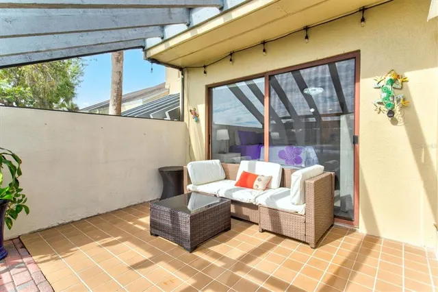 a view of a house with a patio