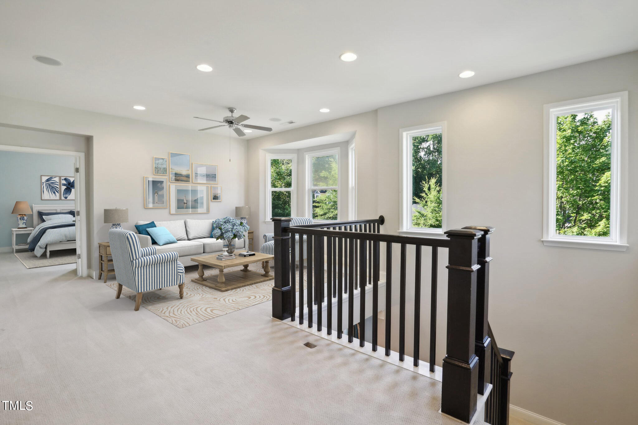 517 Plainview Avenue Raleigh, NC 27604 - Photo 26 of 58 a living room with furniture and a large window