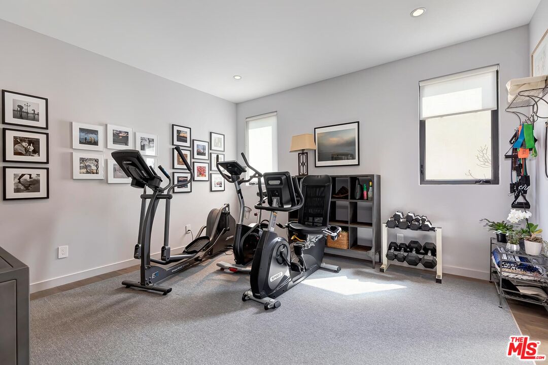 10521 Northvale Road Los Angeles, CA 90064 - Photo 37 of 52 a view of a room with gym equipment