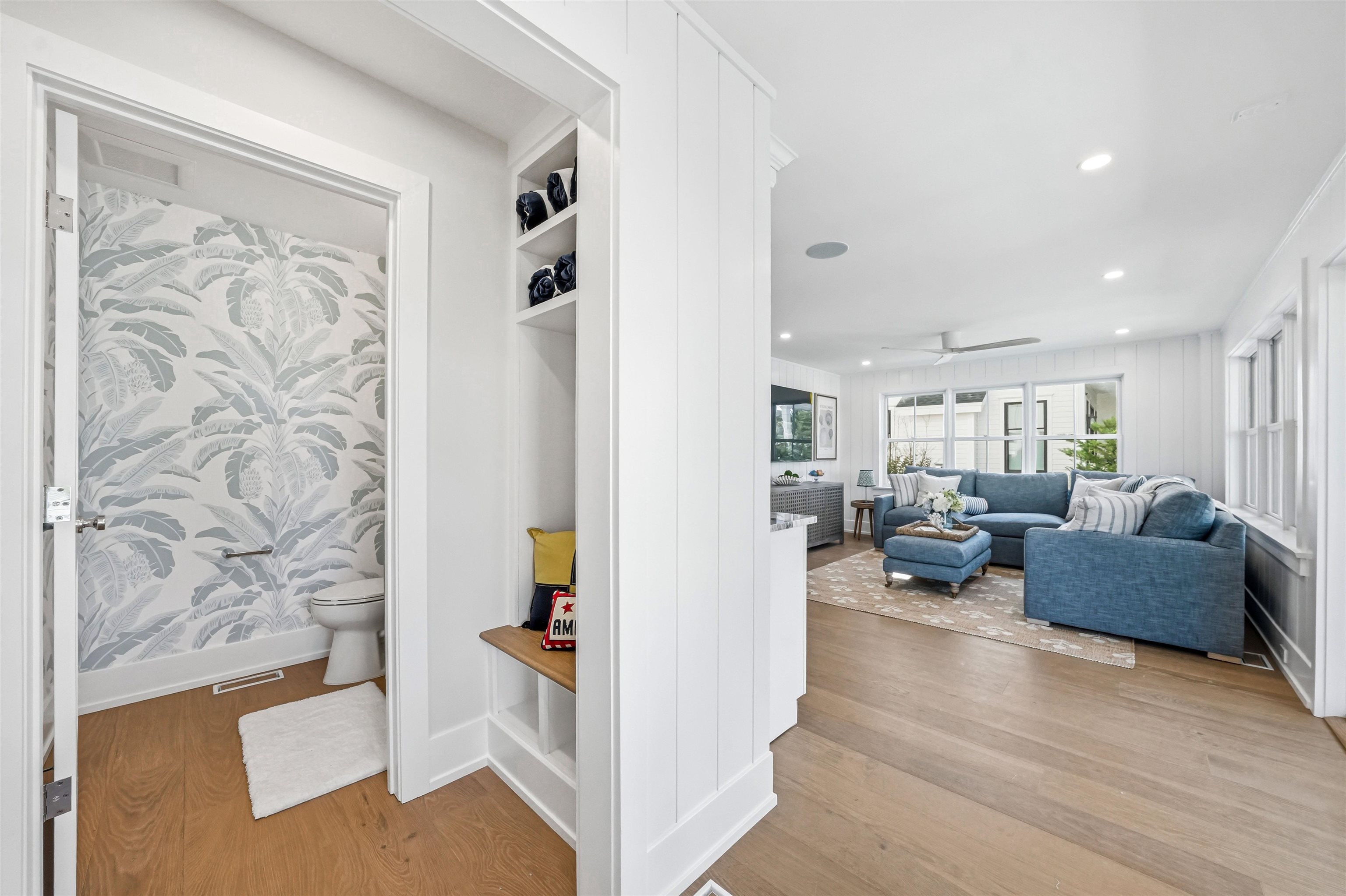 46 West 31st Avalon, NJ 08202 - Photo 16 of 50 a living room with furniture and a wooden floor