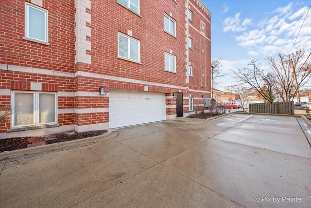 a view of a building with a road