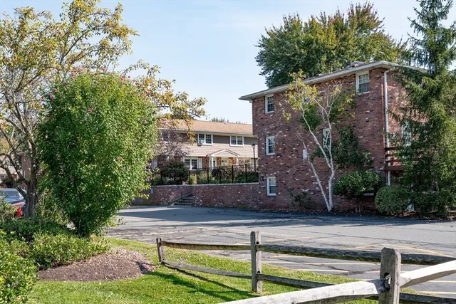 a view of a yard in front of a house