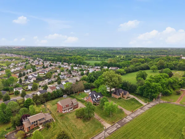 a city view with lake
