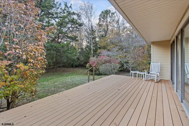 a view of backyard with green space